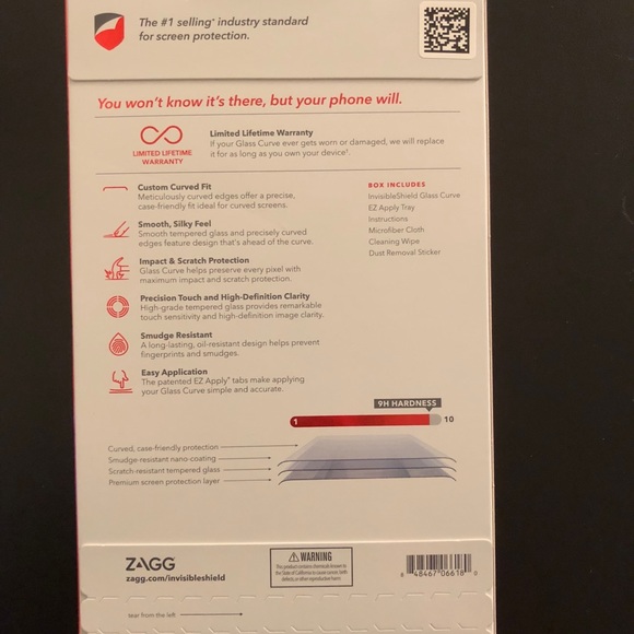 Zagg Invisible shield glass screen protector - Picture 3 of 3